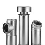 Shelter Pro 8" Stainless Steel Class A Chimney Pipe / 18" Length